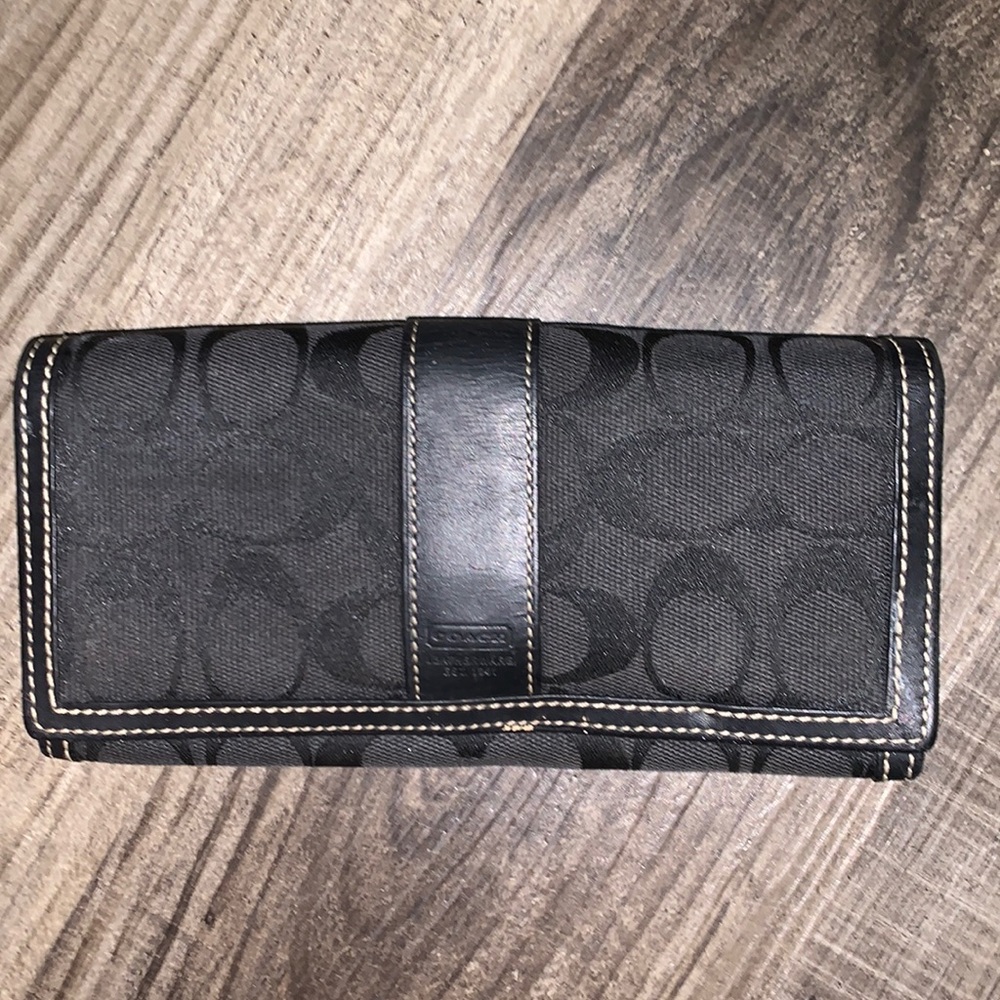Coach black wallet